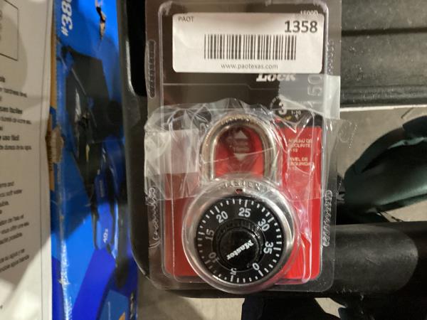 Lot # 1358 Master Lock 1-7/8 in. Wide Combination Padlock $65