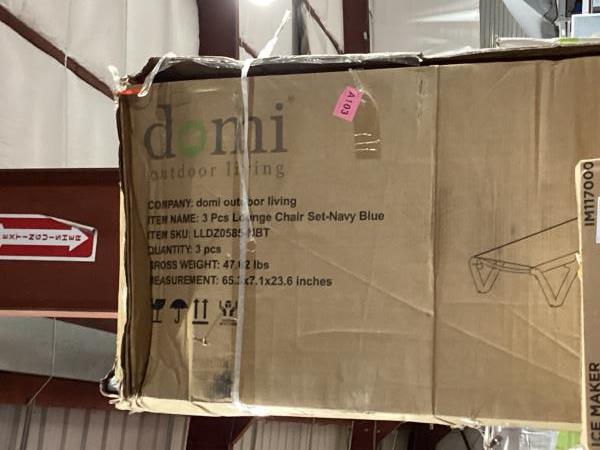 Lot # 1981 Domi Chaise Lounge Set of 3 Lounge Chairs $240