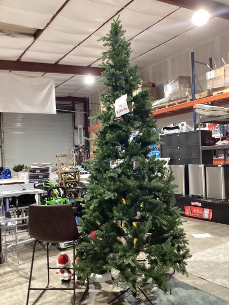 Lot # 2052 Artificial Christmas Tree, Pre-lit, Green $249