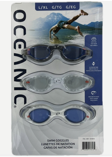 Lot # 491 Oceanic One Size Fits Most Swim Goggles $30