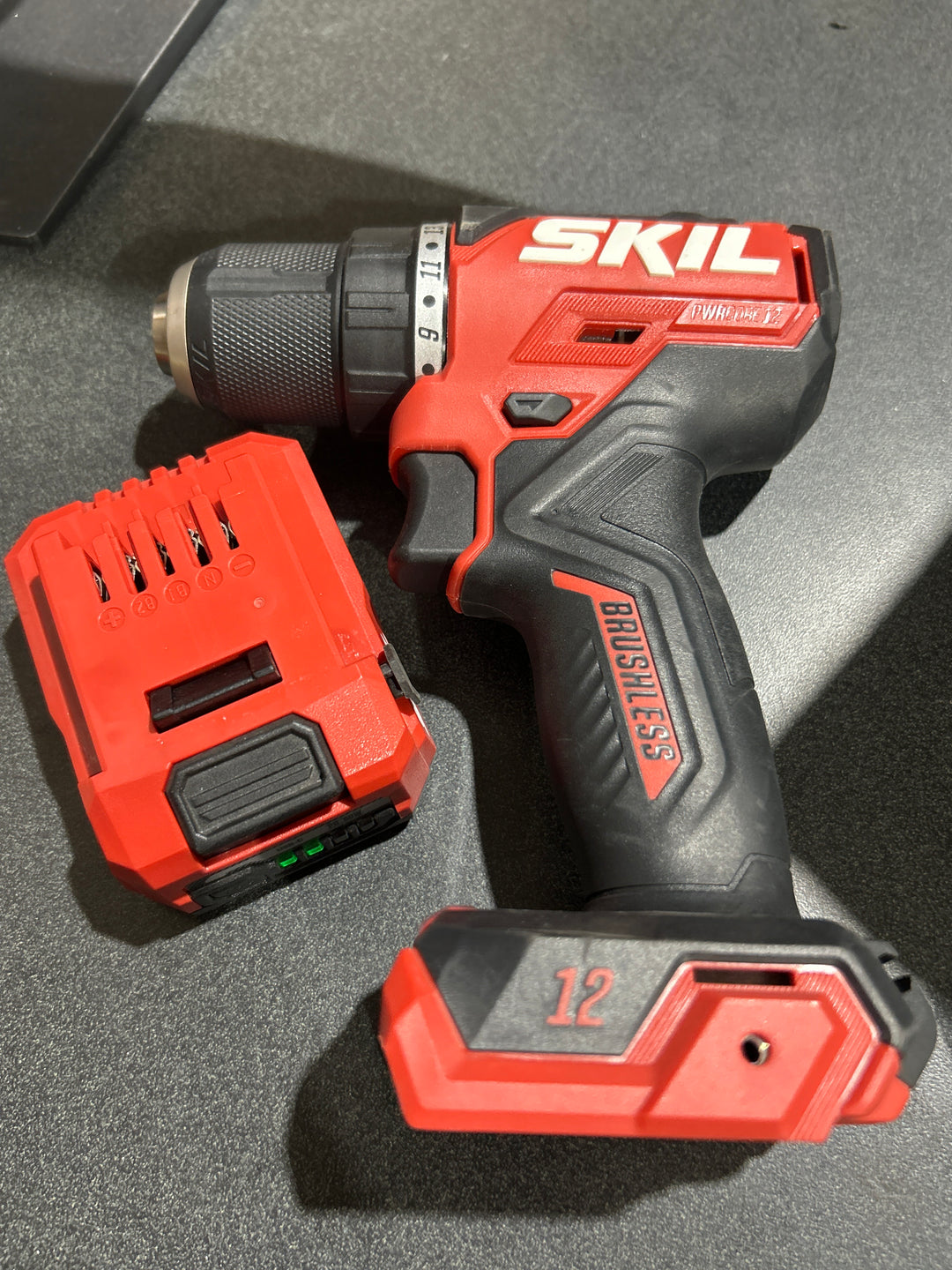 SKIL PWR CORE 12 PWR CORE 12-volt 1/2-in Keyless Brushless Cordless Drill (used) (baretool)