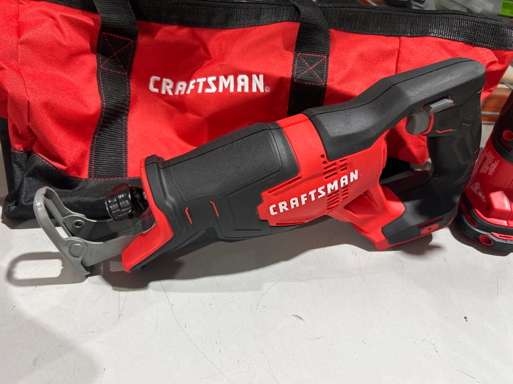 CRAFTSMAN V20 20-volt Max 6-Tool Power Tool Combo Kit with Soft Case and charger (NO BATTERIES)(Used)
