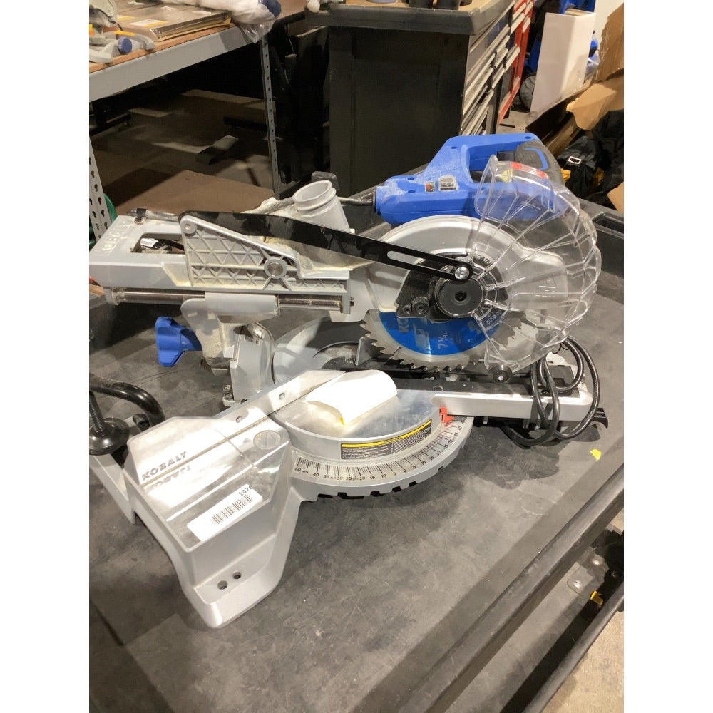Lot # 1476 Kobalt Bevel Sliding Compound Corded Miter Saw$219