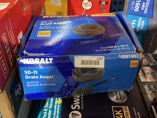 Lot # 1267 Kobalt 1/2-in x 50-ft Carbon Wire Hand Auger $37