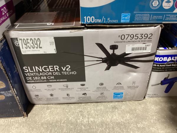 Lot # 1007 Fanimation Ceiling Fan Studio Slinger V2 72” $320