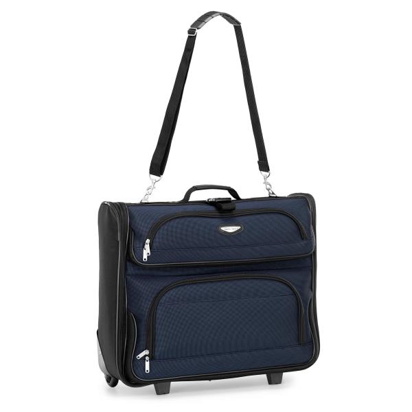 Lot # 1684 Travel Select Amsterdam Business Rolling Garment Bag, Softside Expandable Rolling 2-Wheeled Suit Carrier, Navy, One Size