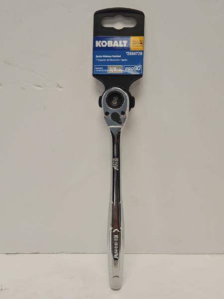 Lot # 399 Kobalt Pro90 3/8 Quick Release Ratchet $34