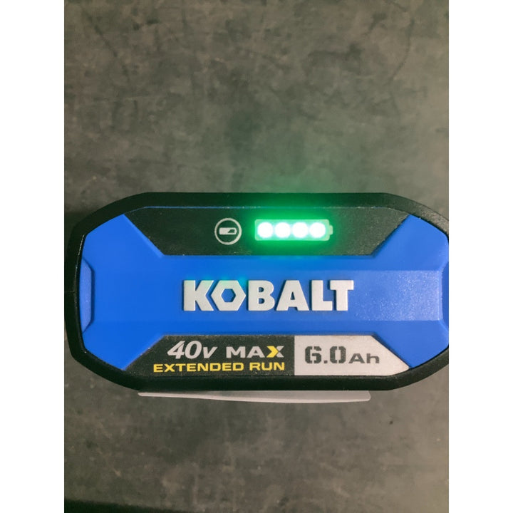 Lot # 893 Kobalt 40V Battery $150.00
