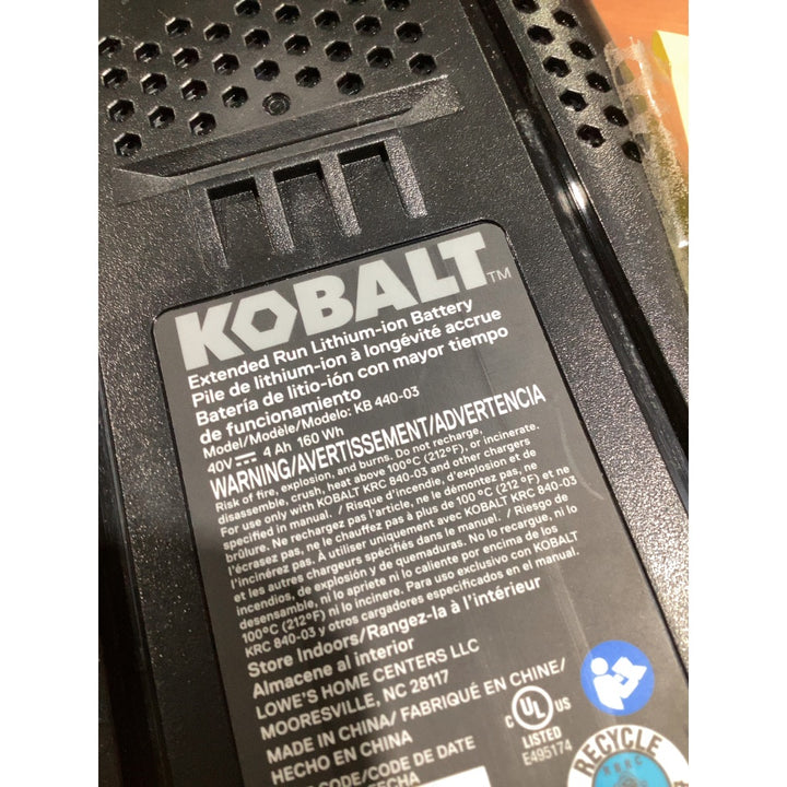 Lot # 140 Kobalt KB 440-03 Battery Non-Functional $15.00