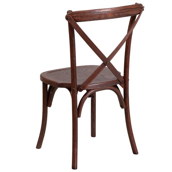 Lot # 2275 Flash Furniture HERCULES Series Mahogany Cross Back Chair
