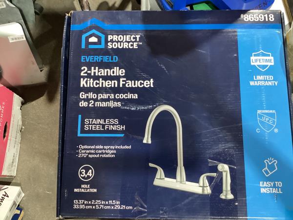 Lot # 1987 Project Source High-arc Kitchen Faucet $69