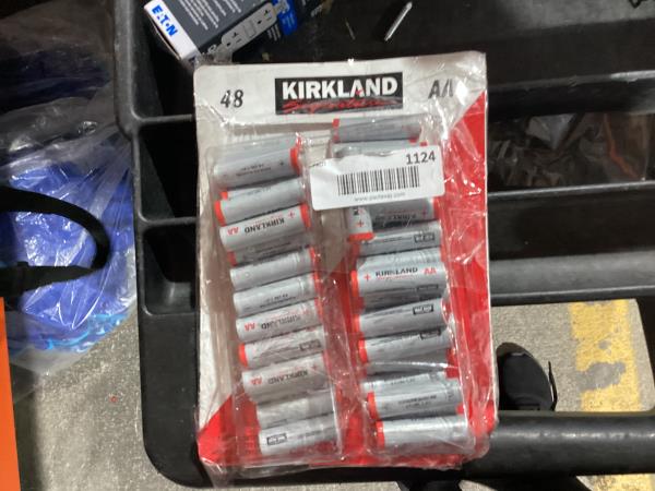 Lot # 1124 Kirkland Signature Alkaline AA Plus Batteries $27