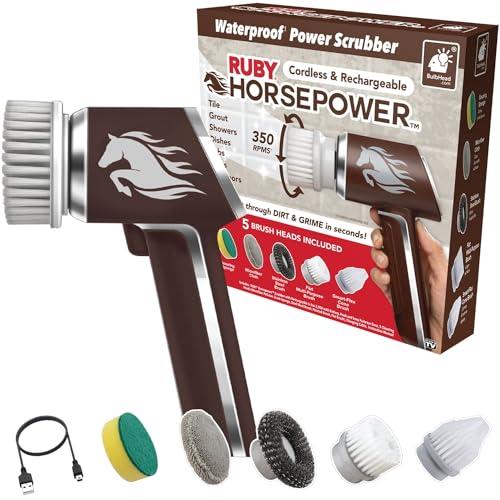 Lot # 1376 Ruby Horsepower as Seen on TV Power Scrubber $41