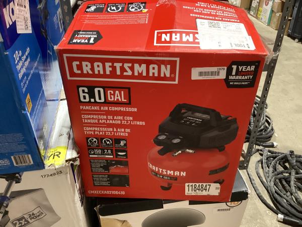 Lot # 1979 6 Gal Pancake Air Compressor, Oil Free $194