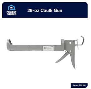 Lot # 1111 Project Source 29-oz Rod Caulk Gun