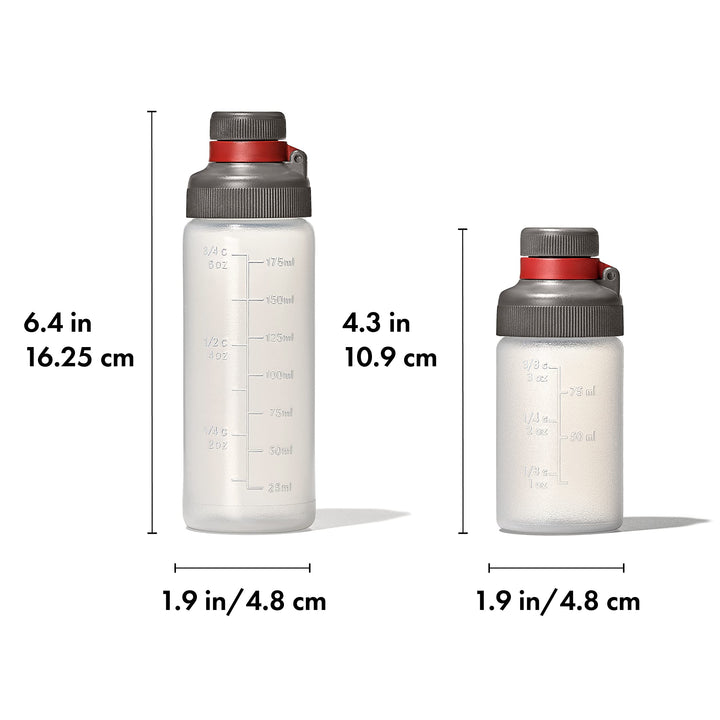 Lot # 948 OXO 3-pc Squeeze Bottle Set Clear $11