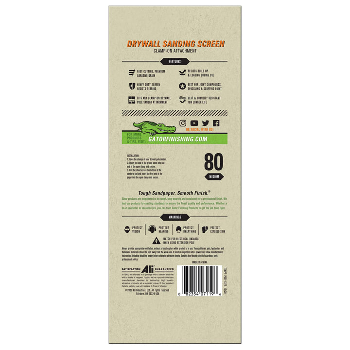 Lot # 1205 Gator Drywall Sandpaper $28.97