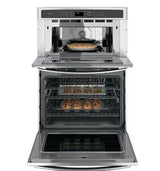 GE Profile 30-in Self-cleaning Convection Oven Microwave Wall Oven Combo (Stainless Steel)