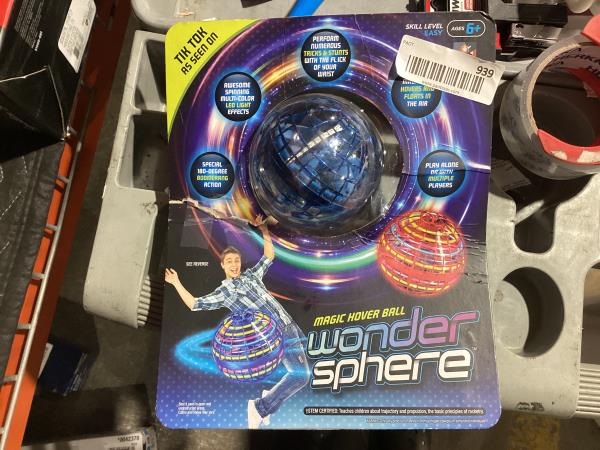 Lot # 939 Wonder Sphere Flying Spinner Ball $30