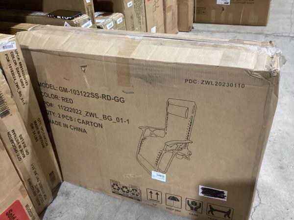 Lot # 1541 Flash Furniture 2-set Folding Reclining Chair $163