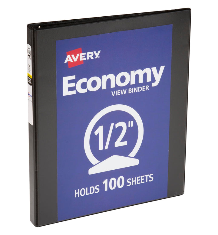 Lot # 976 Avery 0.5 3-Ring Binder Black $4.00