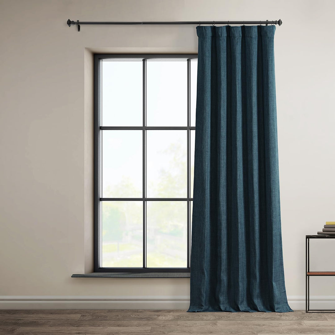 Lot # 1360 HPD Half Price Drapes Faux Linen Curtains $24