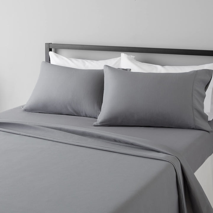 Lot # 1206 Amazon Basics King Sheet Set Dark Grey $20.00