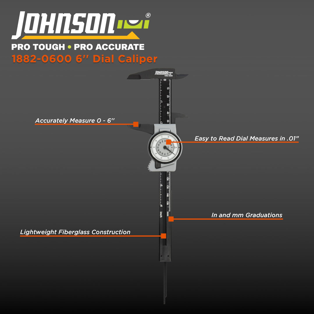 Lot # 951 Johnson 6 Dial Caliper Black $18
