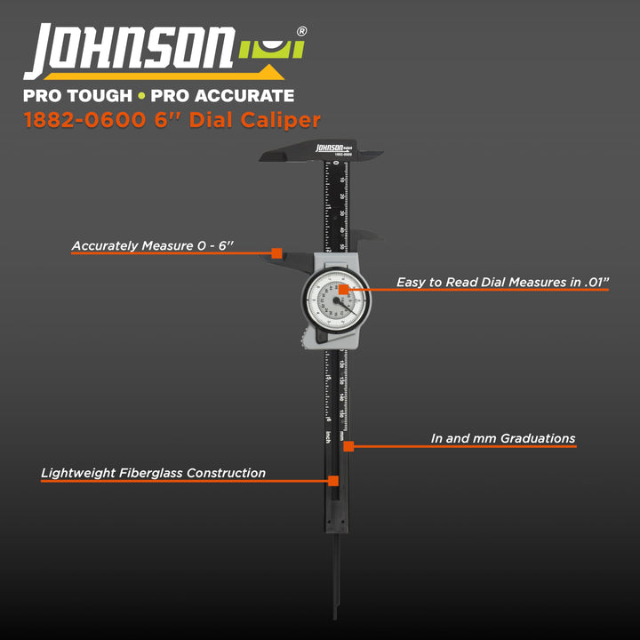 Lot # 951 Johnson 6 Dial Caliper Black $18