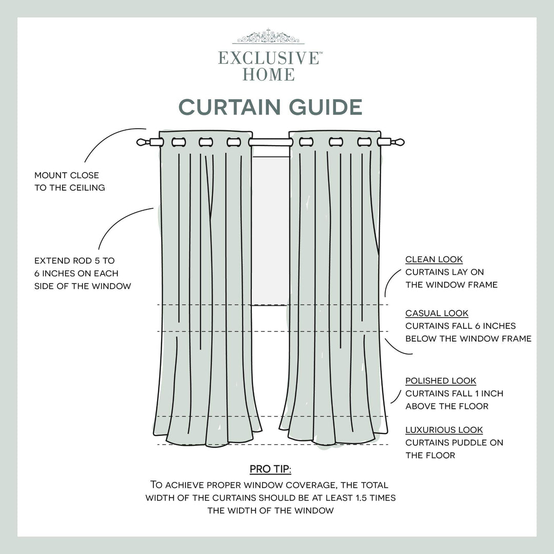 Lot # 1363 TOWN  COUNTRY LUXE Blackout Curtains 2-Pk $46