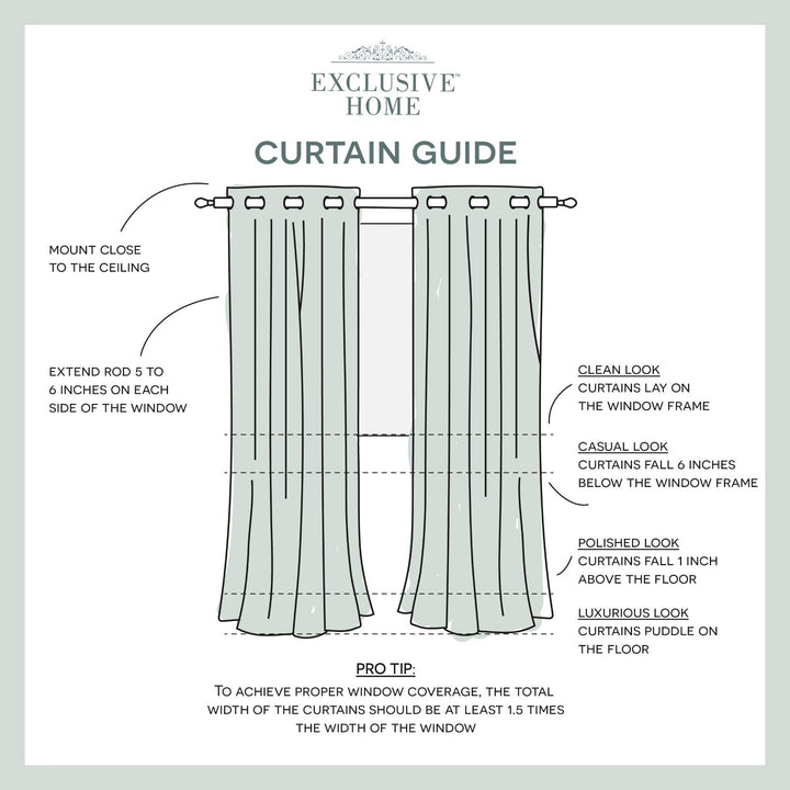 Lot # 1363 TOWN  COUNTRY LUXE Blackout Curtains 2-Pk $46