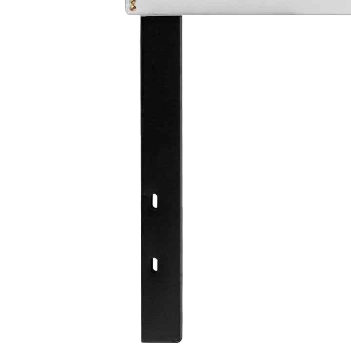 Lot # 1559 Flash Furniture Lexington Upholstered Queen Size Headboard with Accent Nail Trim in White Fabric