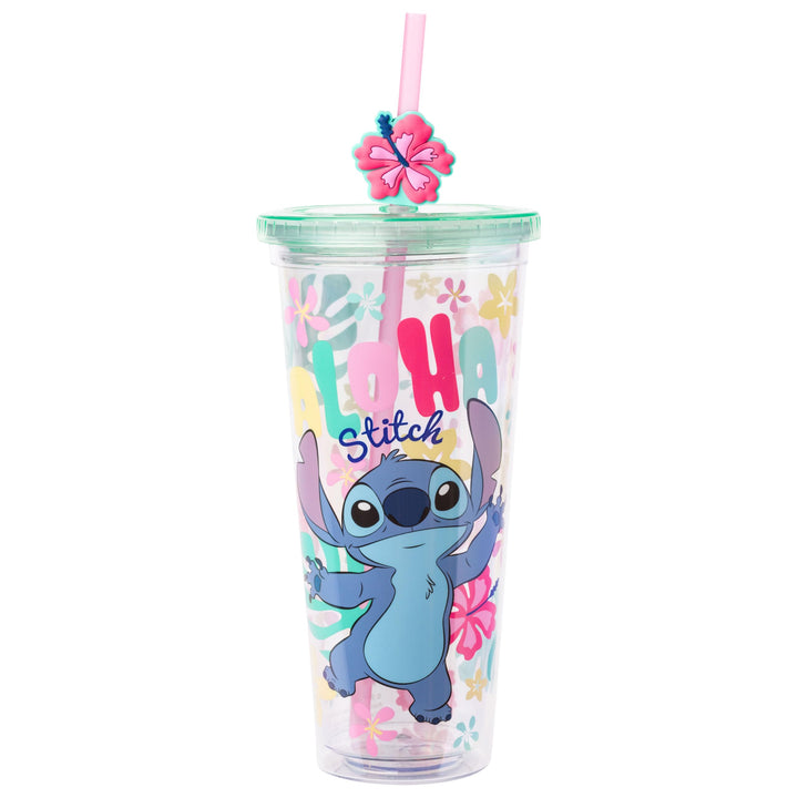 Lot # 942 Silver Buffalo Lilo  Stitch Cold Cup 24 oz $18