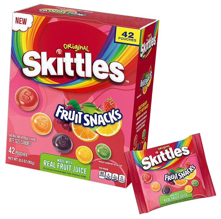 Lot # 1137 Skittles Fruit Snacks 42-ct $19.88
