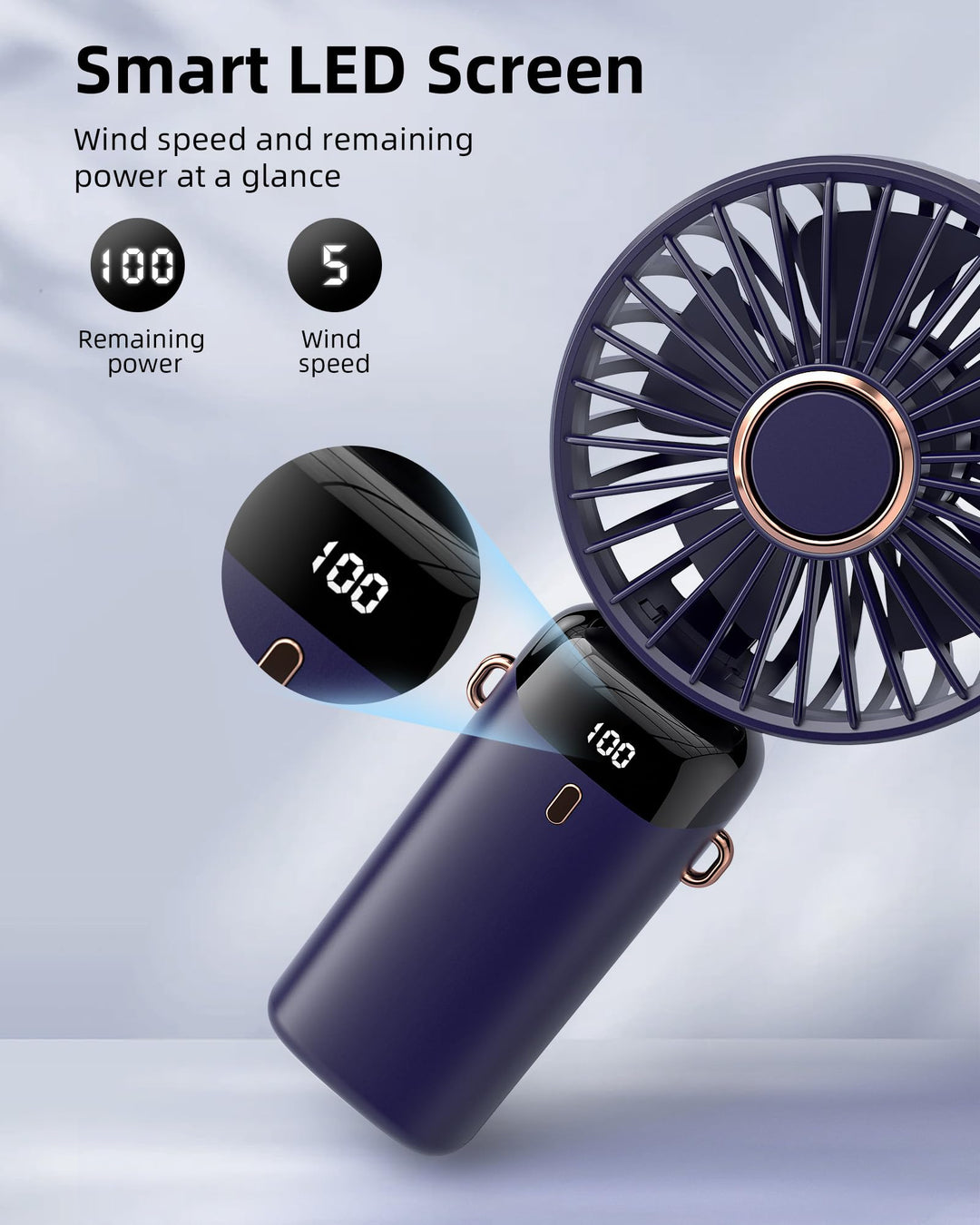 Lot # 954 Koonie Mini Fan Deep Blue 5-Speed $8