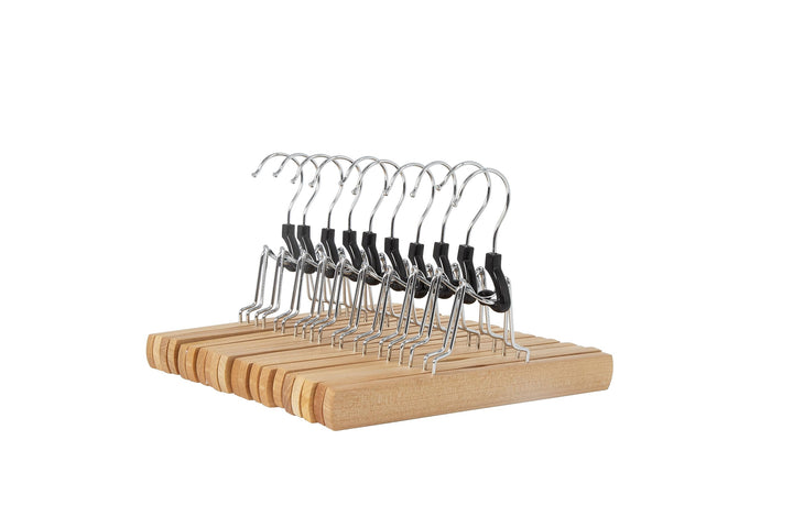 Lot # 1362 Amazon Basics Wooden Pants Hangers 10-Pk $16