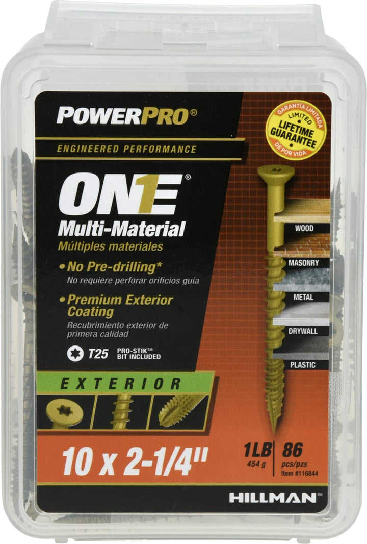 Lot # 1383 Power Pro 10x2.25 Multi-Mat Screws $47.27