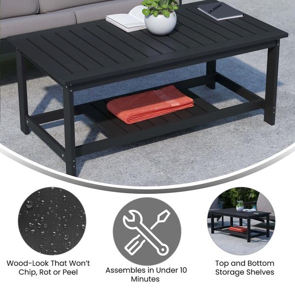 Lot # 1686 Flash Furniture Two Tiered  Coffee Table $215