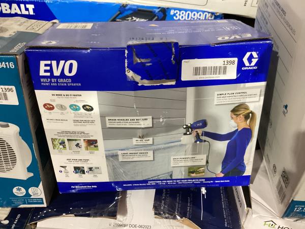 Lot # 1398 EVO HVLP Handheld Paint and Stain Sprayer with Adjustable Spray Pattern