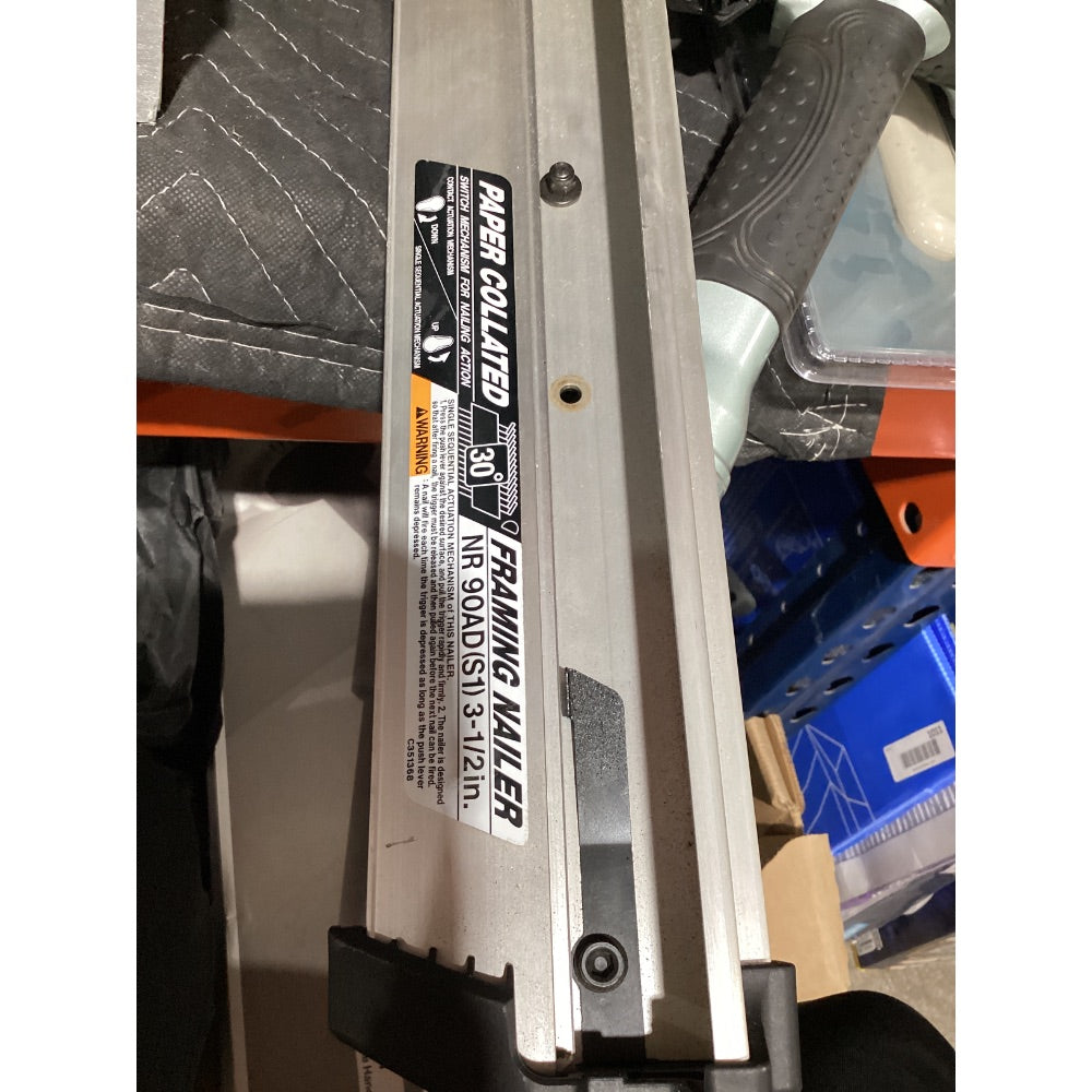 Lot # 909 Metabo HPT NR 90ADS1 Framing Nailer $200