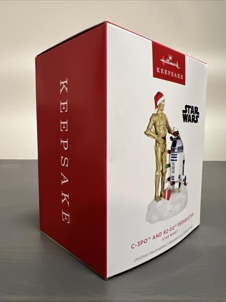 Lot # 931 Keepsake Star Wars C3PO R2D2 Christmas Ornament$40