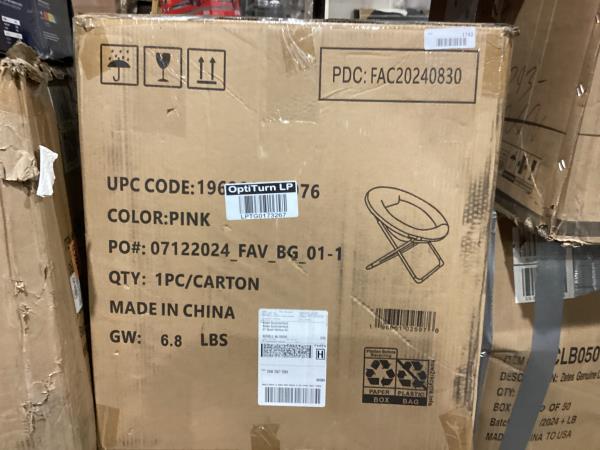 Lot # 707 Flash Furniture FV-FMC-030-BL-SGD-GG Folding Chair $44.80