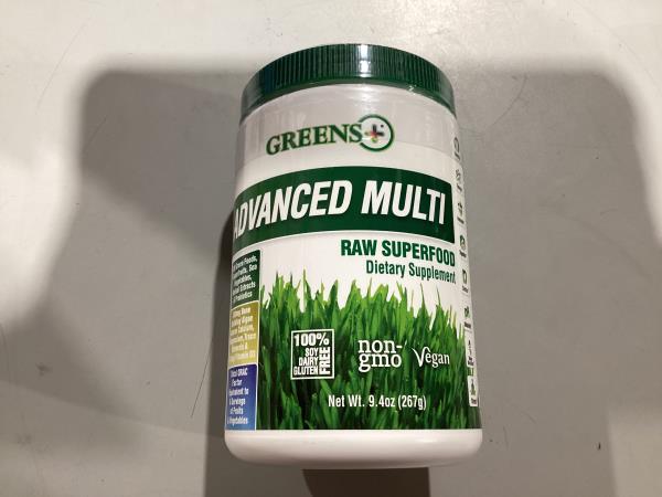 Greens Plus Advanced Multi Raw Super Greens Superfood Powder - Plant-Based Supplement - 30 Servings