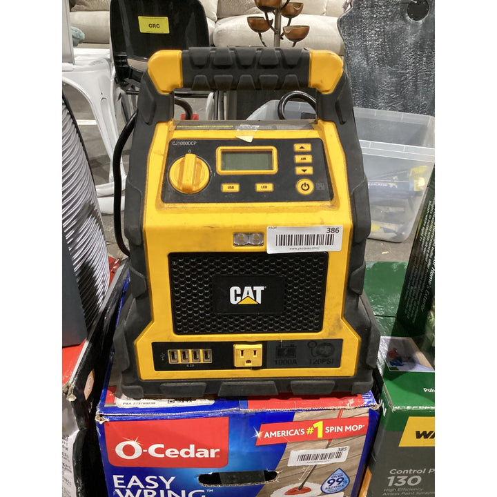 Lot # 386 CAT CJ1000DXT 1200 Peak Amp Jump Starter and Powerstation $169