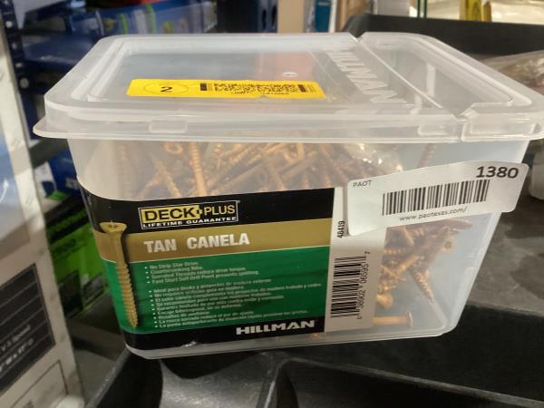 Lot # 1380 Deck Plus 10x3 Wood Screws $32.99