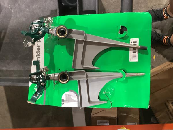 Lot # 947 Orbit 2-Ct Zinc Impulse Sprinkler on Spike $25.00
