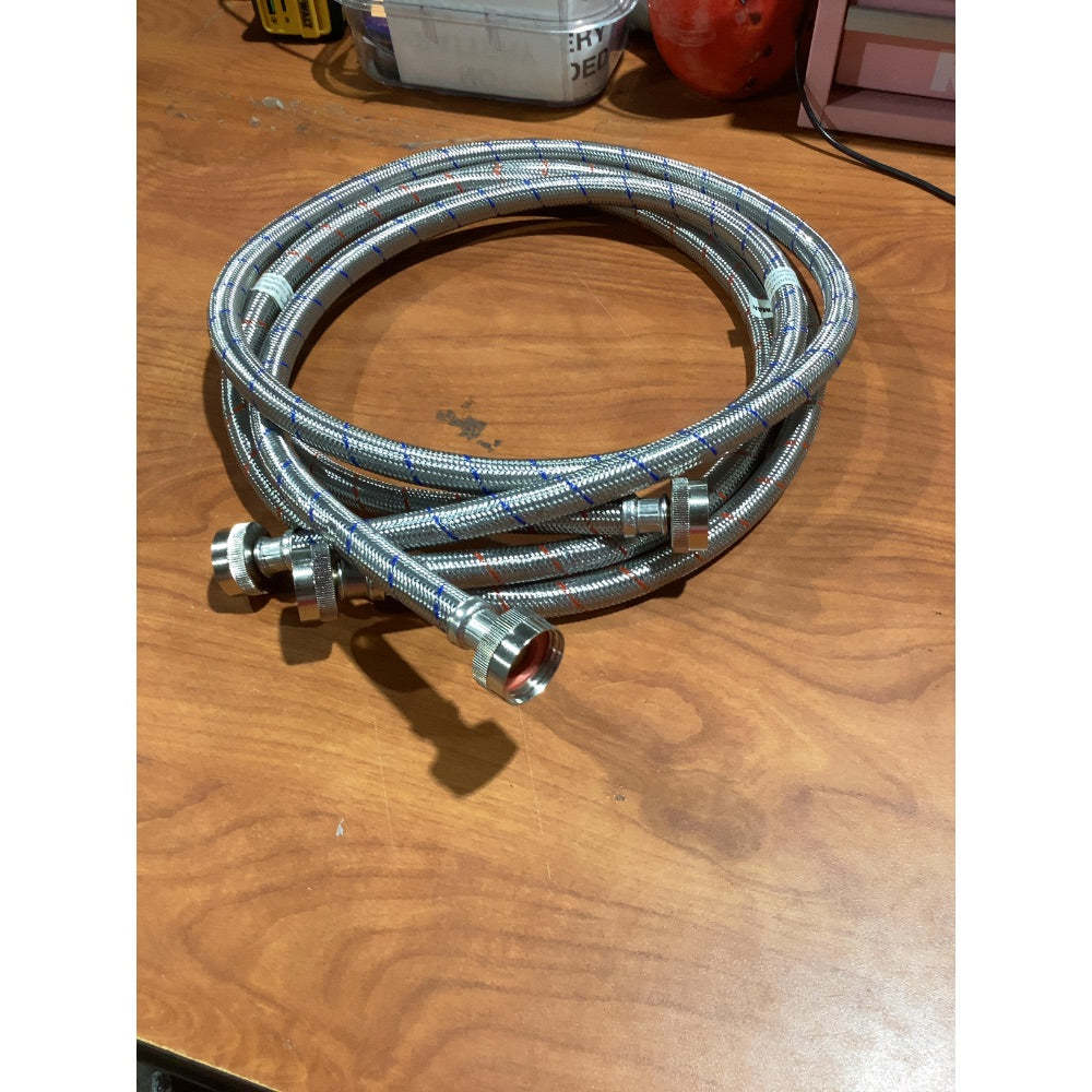 Lot # 1171 Silver 60in Braided Hose $20.00