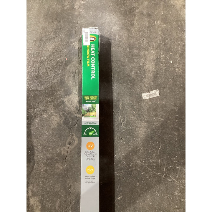 Lot # 1053 Gila Heat Control Window Film - Titanium, Reduces Heat & Glare, Blocks UV, 3 ft x 15 ft