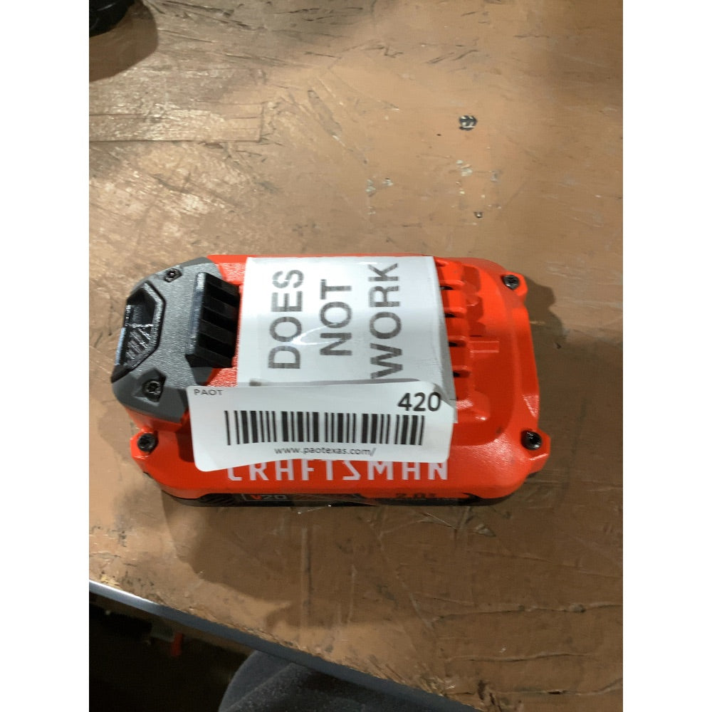 Lot # 420 Craftsman V20 Lithium Ion Battery $99