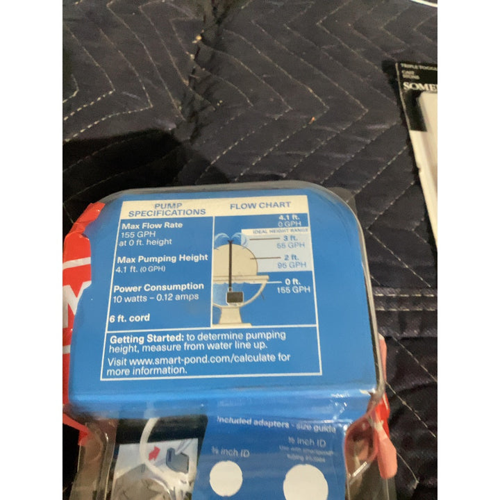 Lot # 1013 SMARTPOND Pump $29.98